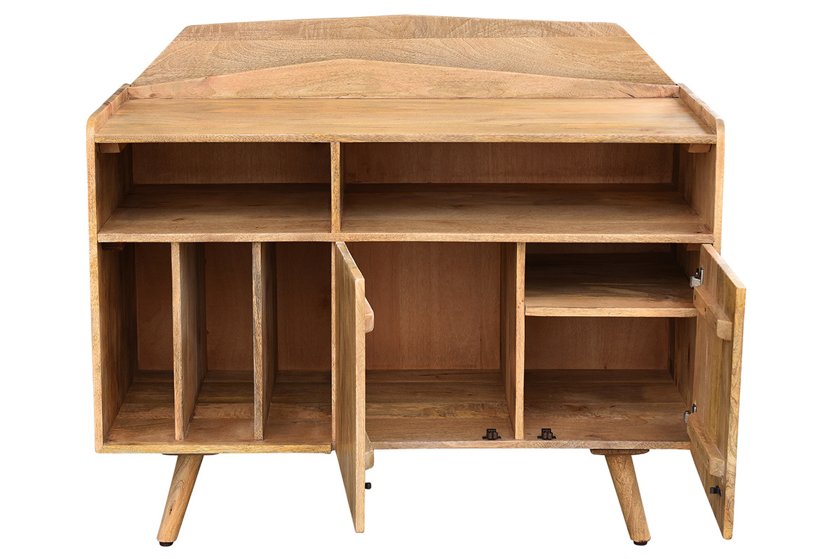 Meuble vinyle en bois manguier massif L105 cm MATAHARI