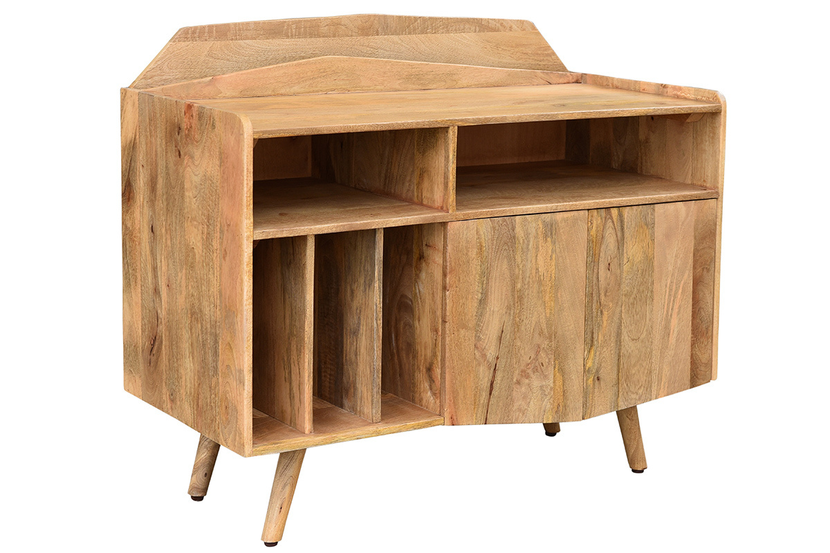 Meuble vinyle en bois manguier massif L105 cm MATAHARI
