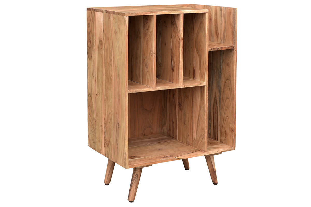 Meuble vinyle en bois massif L65 cm VIRGILE