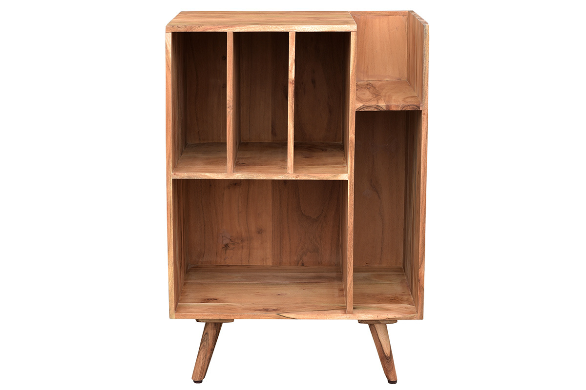Meuble vinyle en bois massif L65 cm VIRGILE