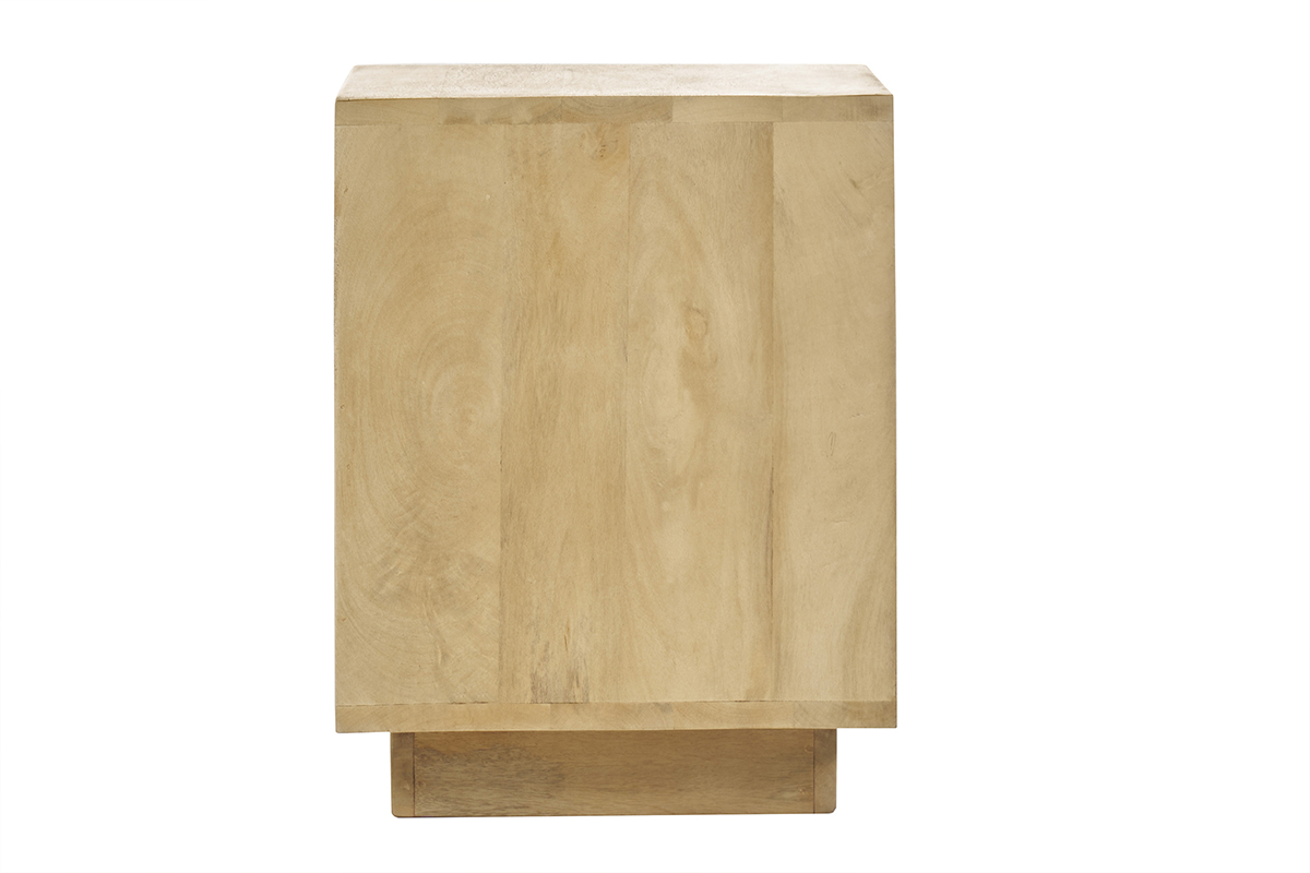 Table de chevet avec tiroir en bois manguier massif MATCHA