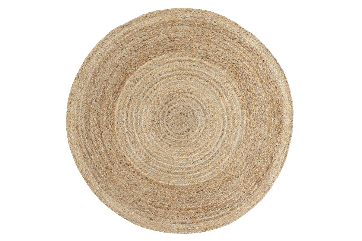 Tapis rond en jute naturelle D120 cm MATA